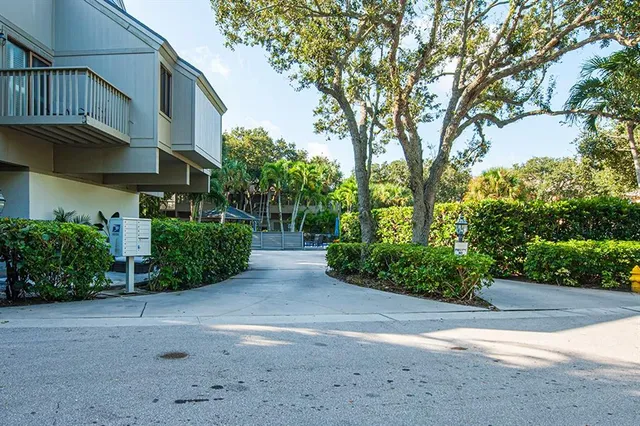 a view of a street from a balcony