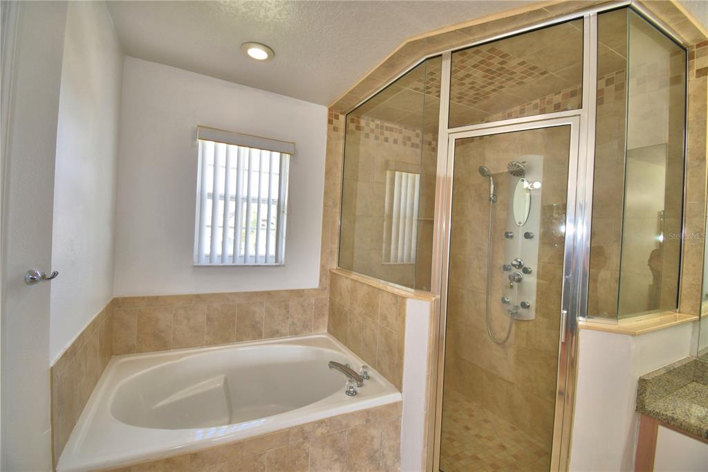 5368 Dahlia Reserve Drive Kissimmee, FL 34758 - Photo 62 of 83 a bathroom with a bathtub and a shower