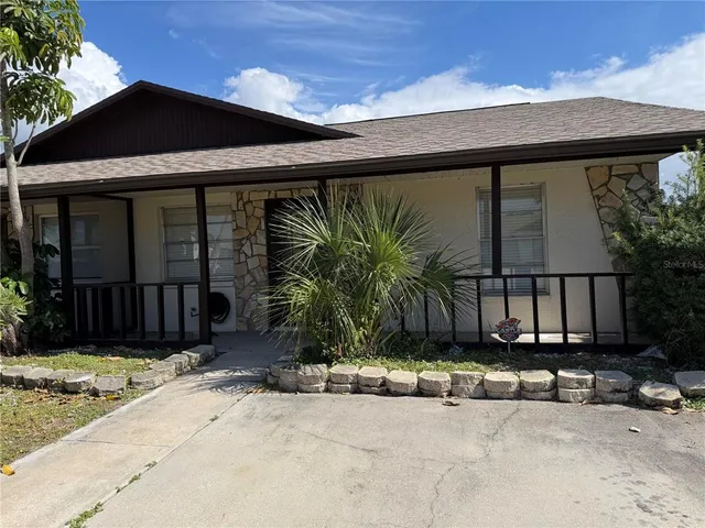 a front view of a house