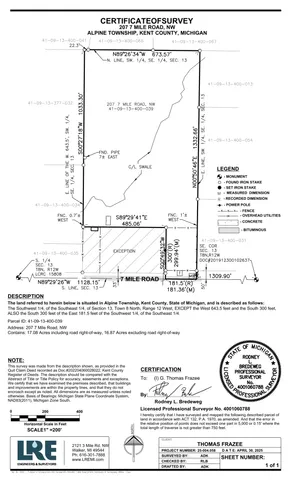 $650,000 | 207 7 Mile Road Northwest, Comstock Park, MI 49321