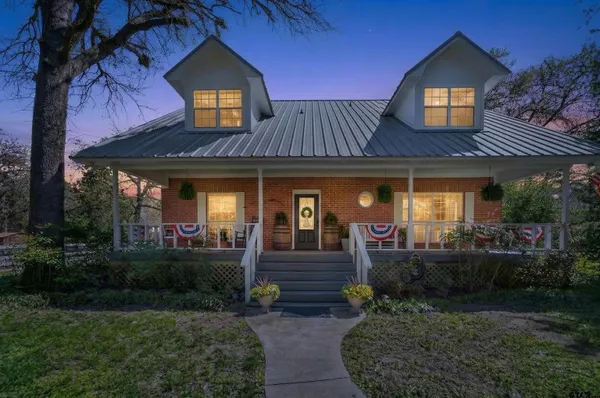 a front view of a house