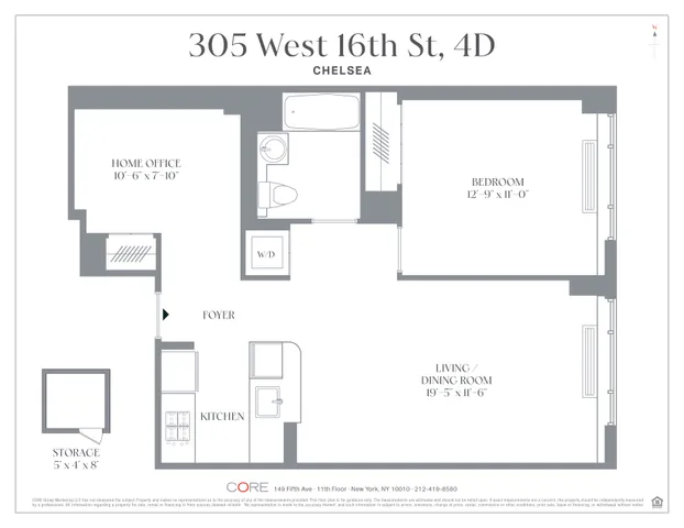 $1,275,000 | 305 West 16th Street, Unit 4D | Chelsea