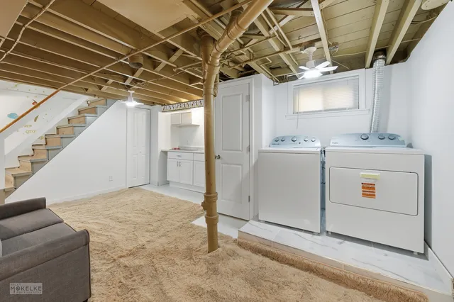 a view of a storage & utility room