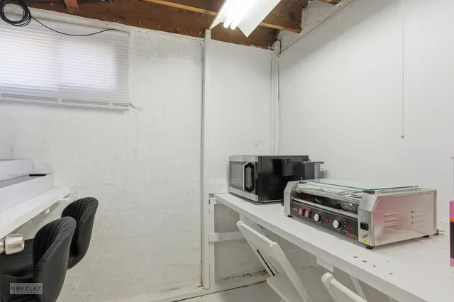 a room with furniture