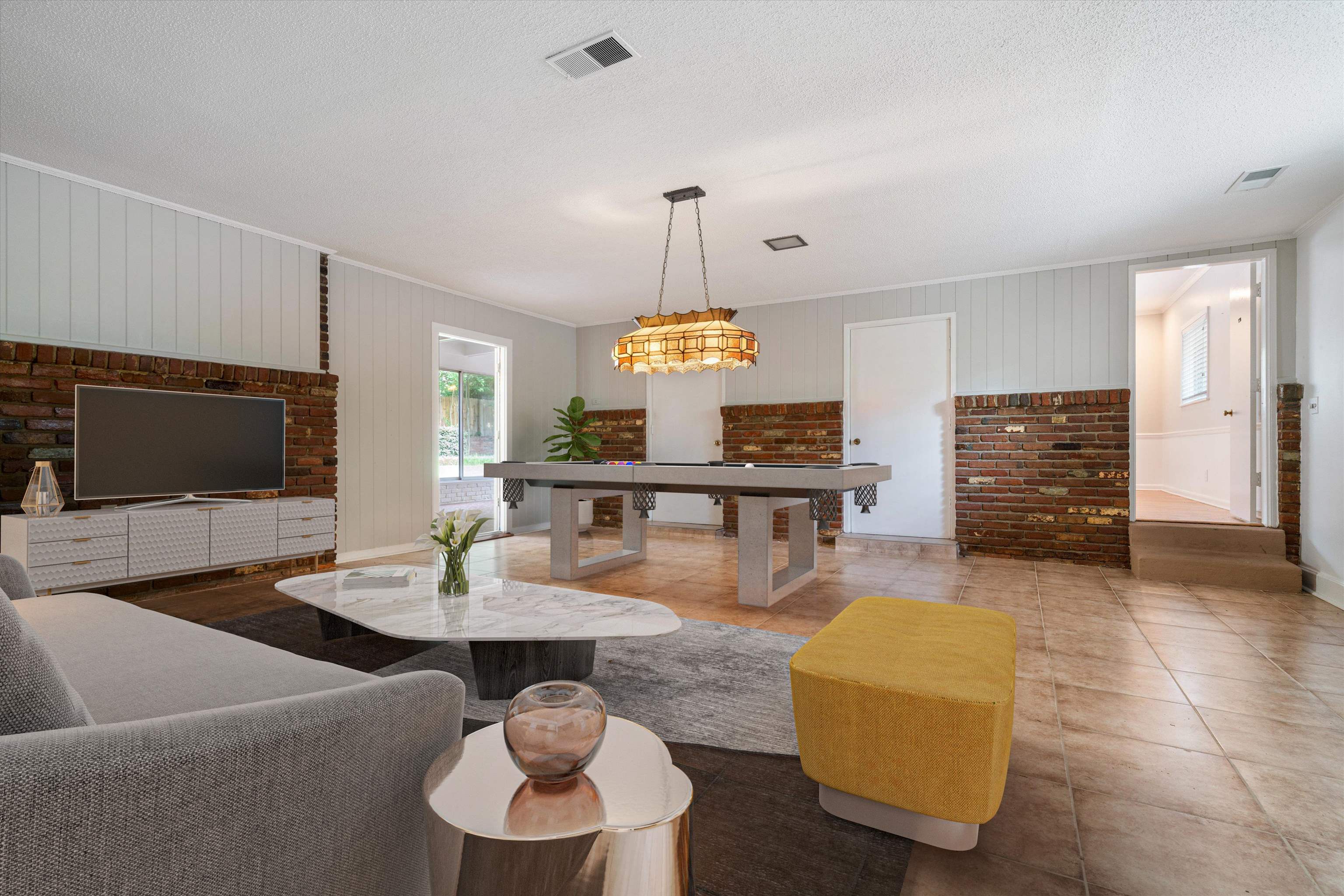 5670 North Angela Road Memphis, TN 38120 - Photo 12 of 22 a living room with fireplace furniture and a wooden floor