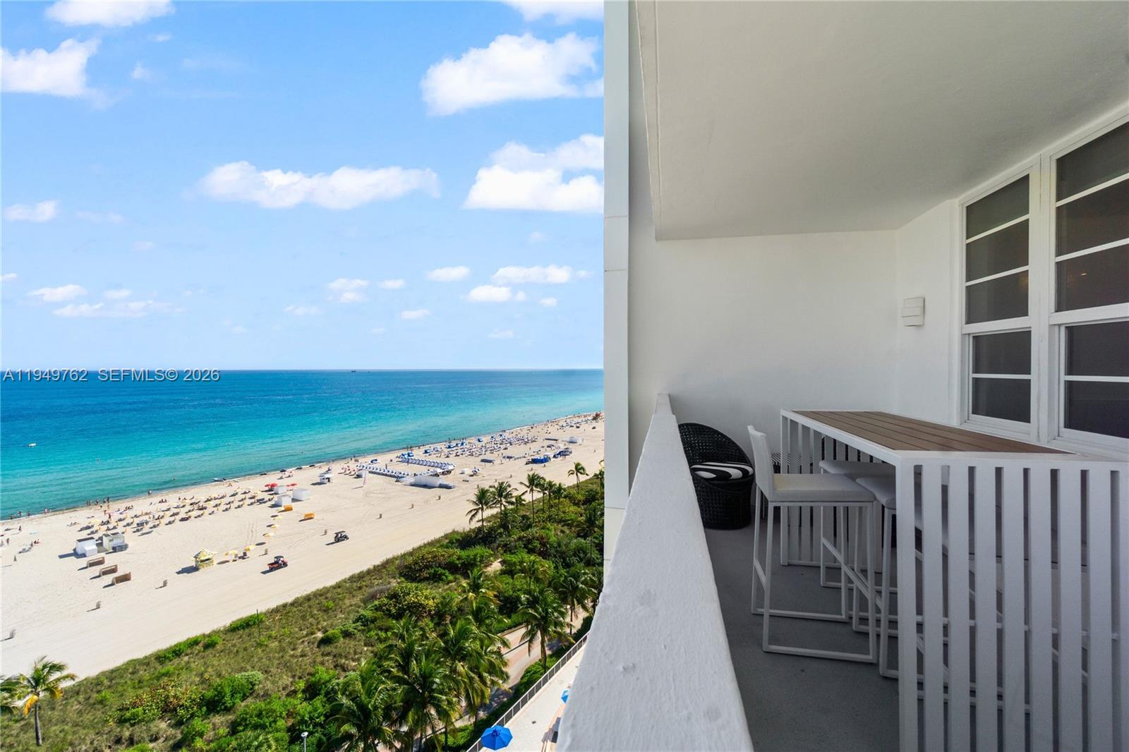 100 Lincoln Road, Unit 1447 Miami Beach, FL 33139 - Photo 25 of 39 a view of balcony with ocean view