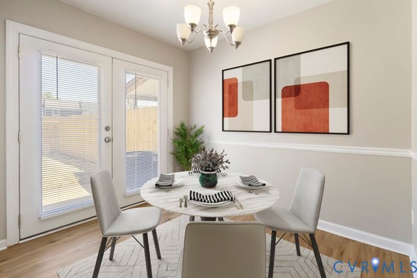 4605 Cogbill Road Richmond, VA 23234 - Photo 9 of 20 Dining area featuring wood-finish flooring, two-to