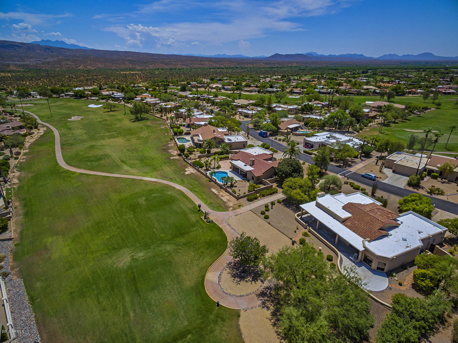19002 East Wiki Way Rio Verde, AZ 85263 - Photo 54 of 62 an aerial view of residential houses with outdoor space and river