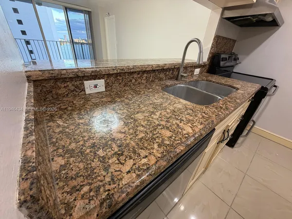 a close view of sink and tap