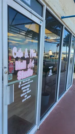 a view of an outdoor space with seating area