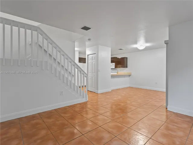 a view of an entryway with staircase