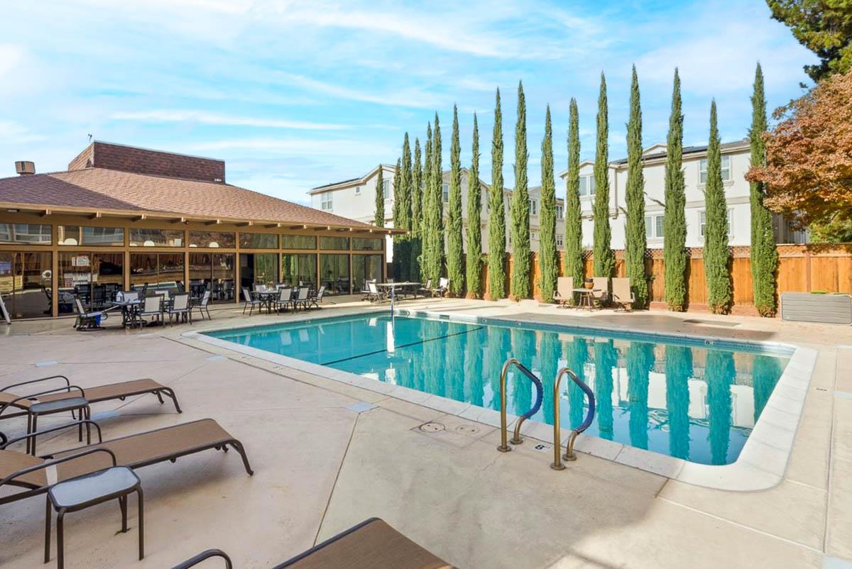 1700 Civic Center Drive, Unit 214 Santa Clara, CA 95050 - Photo 14 of 17 a view of swimming pool with seating area