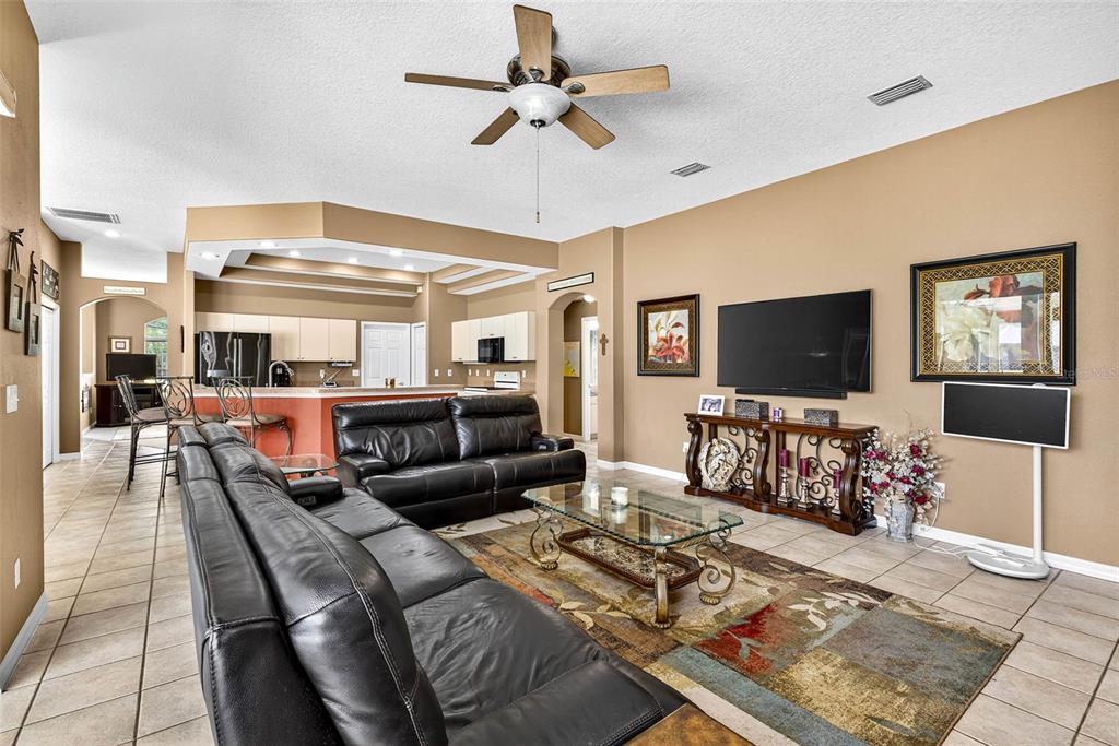 8518 West Knights Griffin Road Plant City, FL 33565 - Photo 24 of 74 a living room with furniture and a flat screen tv