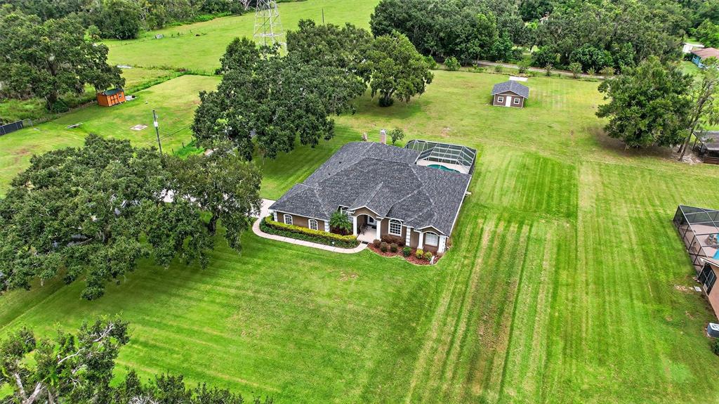8518 West Knights Griffin Road Plant City, FL 33565 - Photo 64 of 74 a view of a big yard with large trees