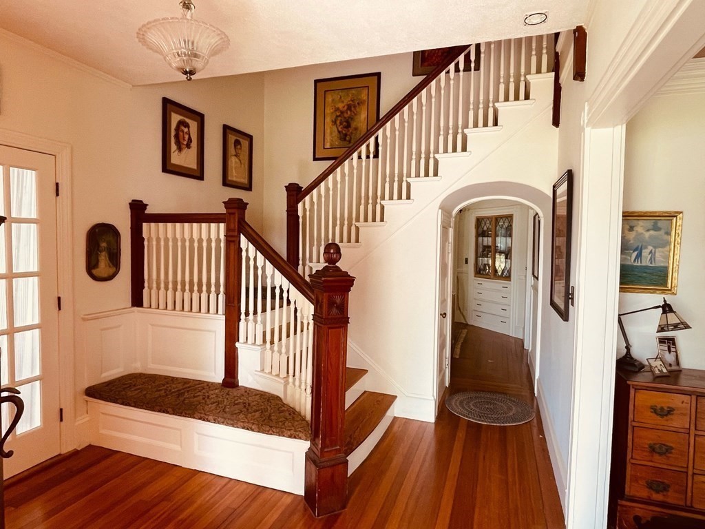 802 State Road Plymouth, MA 02360 - Photo 18 of 42 a view of entryway and hall with wooden floor