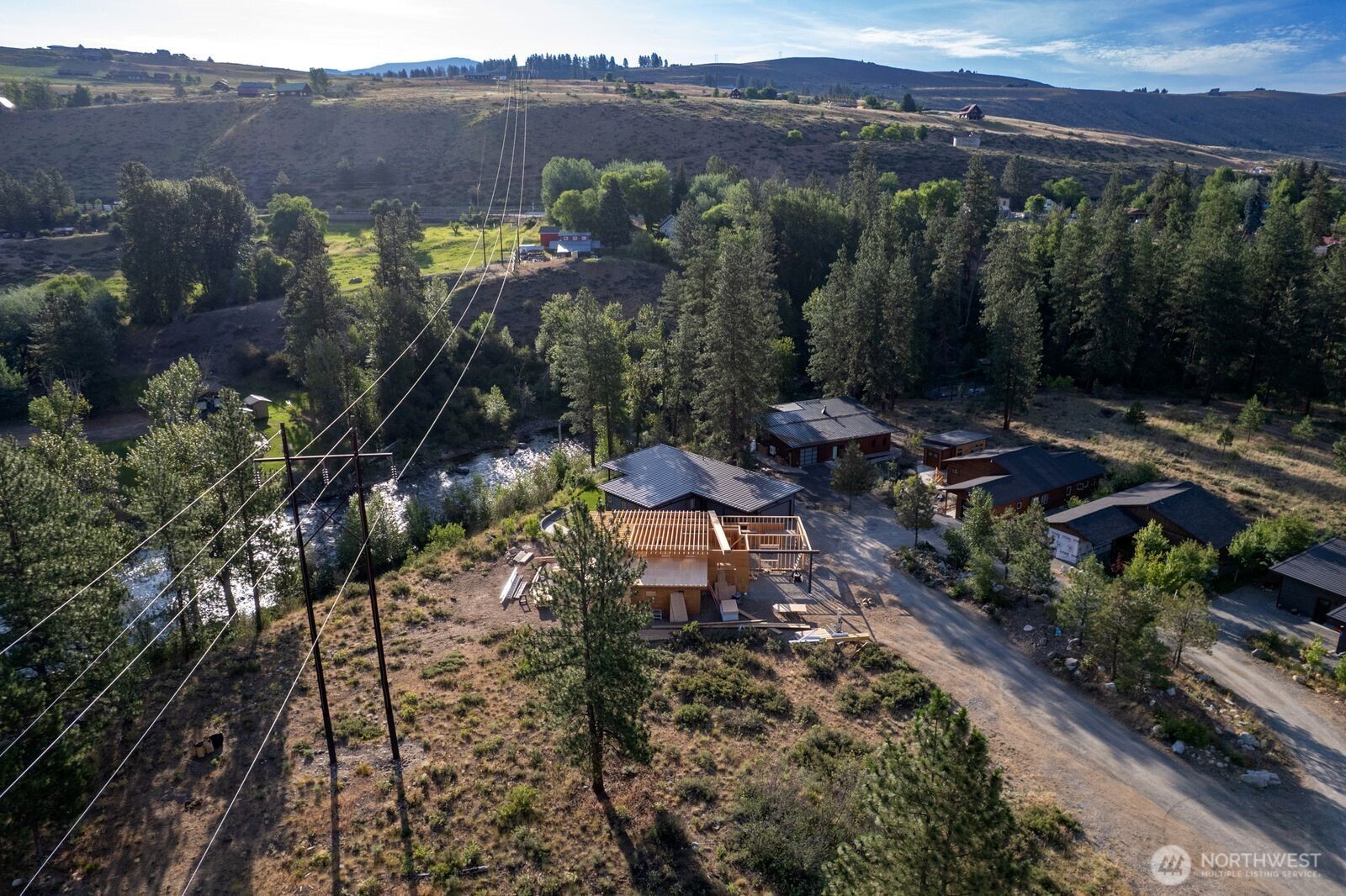615 Pine Loop Winthrop, WA 98862 - Photo 15 of 35 a view of a city with a yard