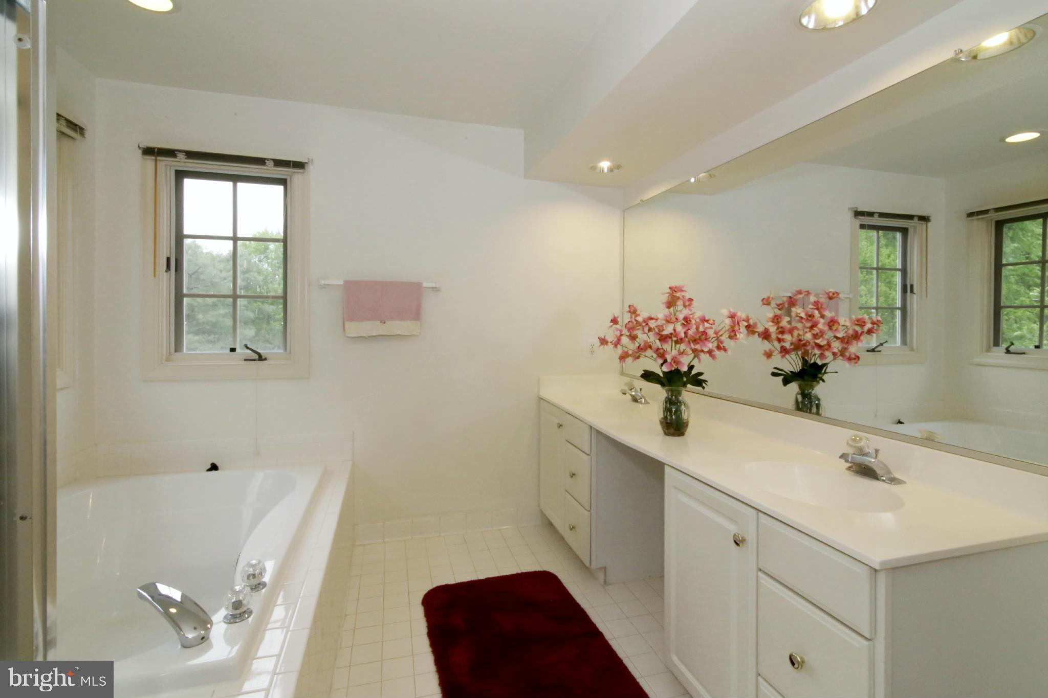 5483 Ashleigh Road Fairfax, VA 22030 - Photo 19 of 30 a bathroom with a sink mirror and vanity