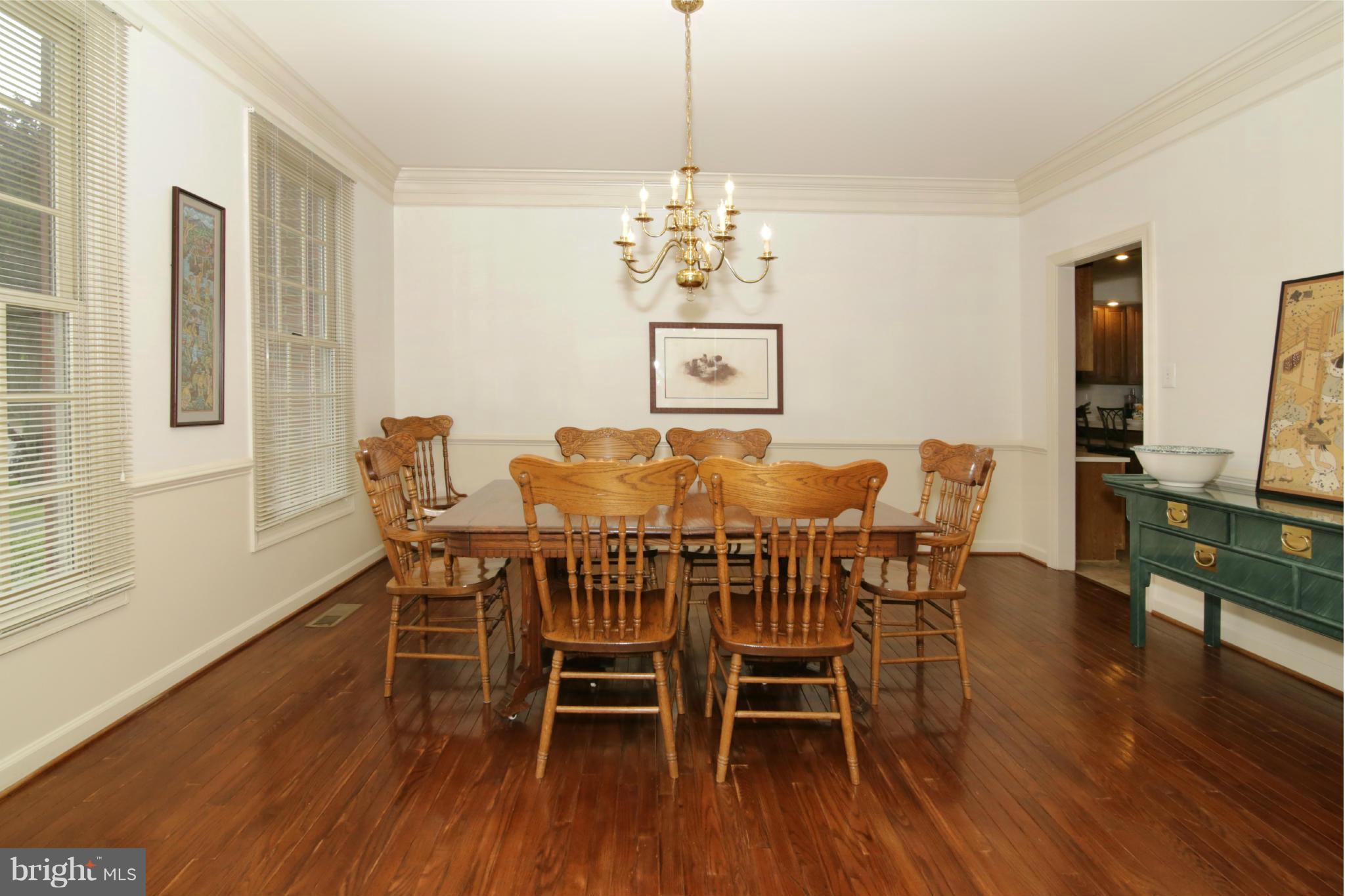 5483 Ashleigh Road Fairfax, VA 22030 - Photo 5 of 30 a view of a dining room with furniture window and wooden floor