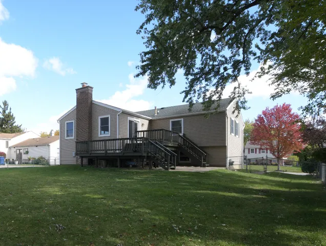 a house view with a garden space