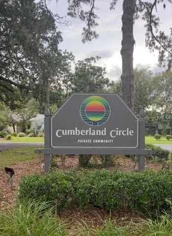 a view of outdoor space with sign board