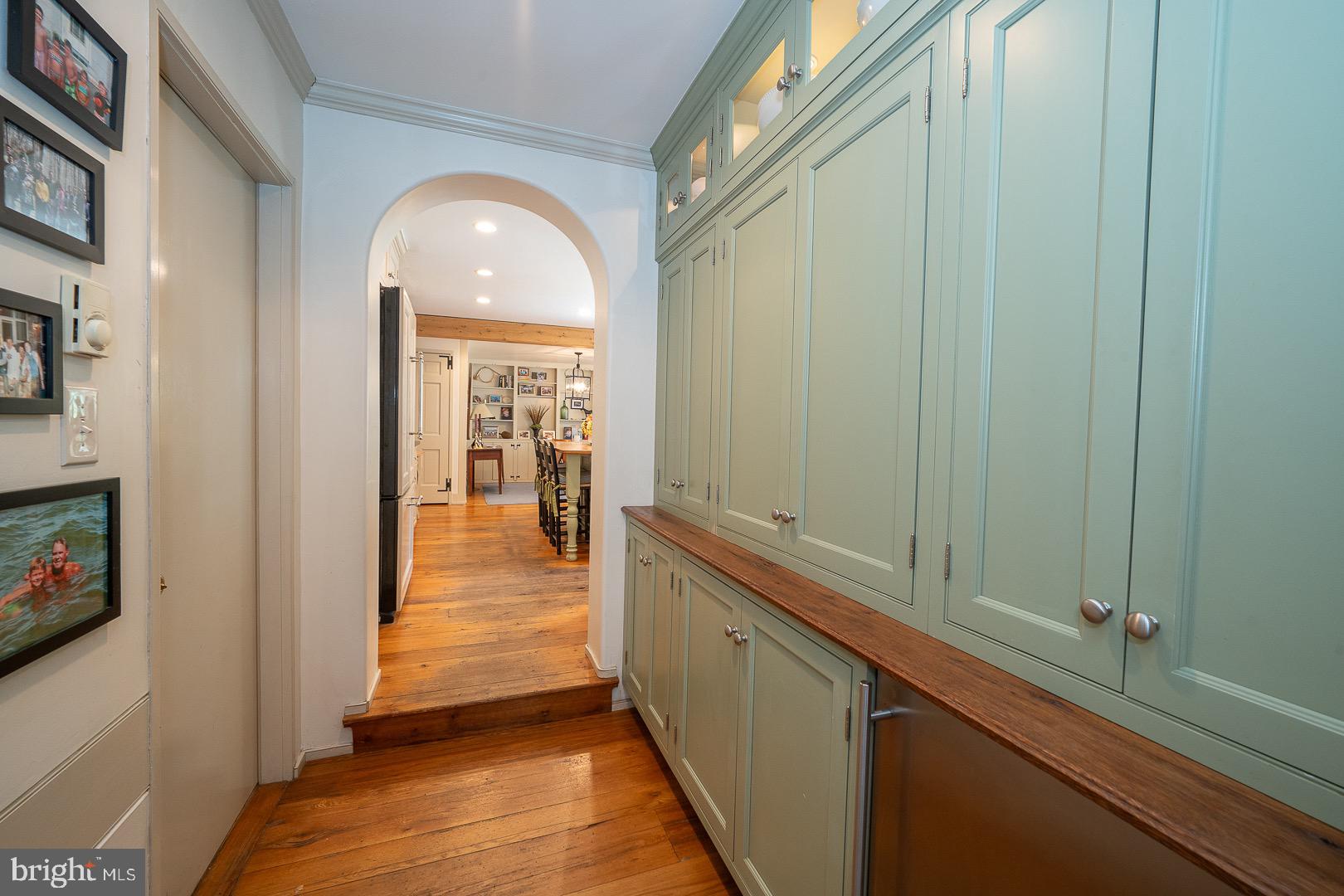 395 Bair Road Berwyn, PA 19312 - Photo 14 of 51 a view of a hallway view with wooden floor and staircase