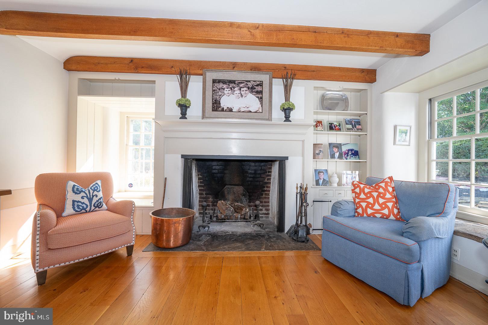 395 Bair Road Berwyn, PA 19312 - Photo 20 of 51 a living room with furniture and a fireplace