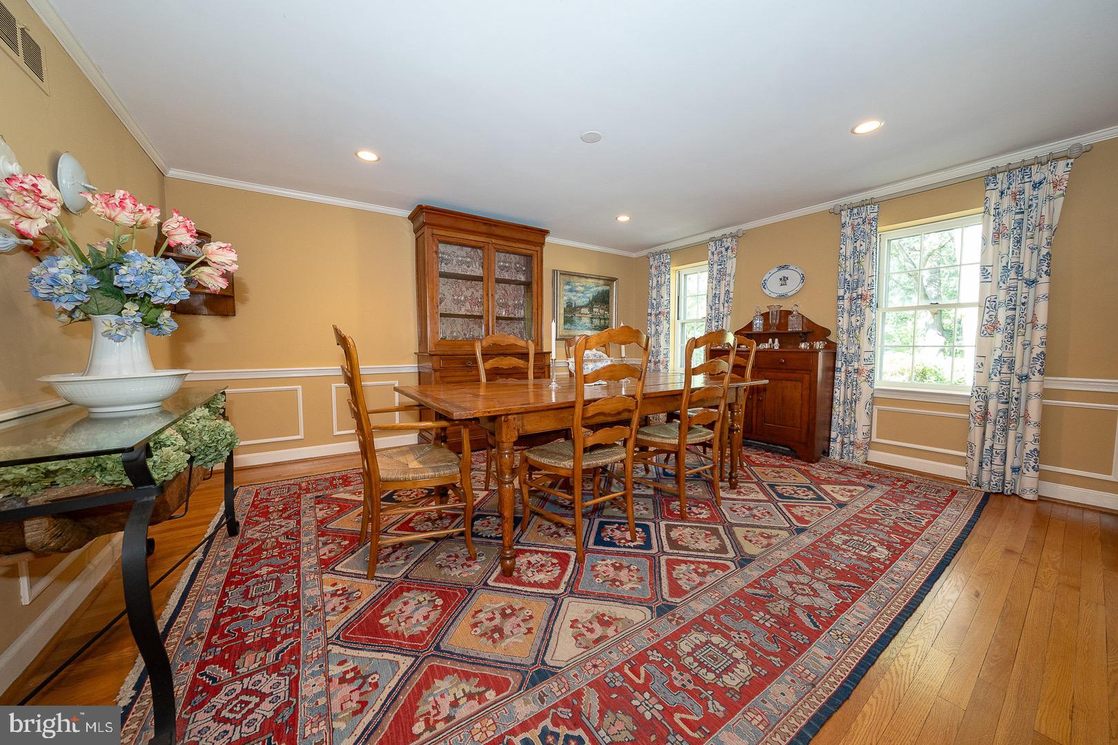395 Bair Road Berwyn, PA 19312 - Photo 24 of 51 a view of a dining room with furniture window and wooden floor