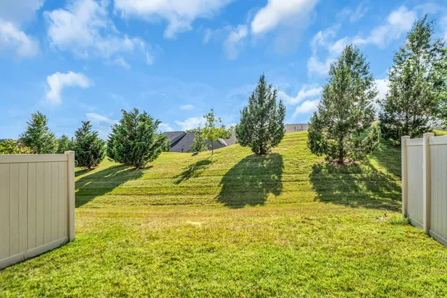a swimming pool with an outdoor space