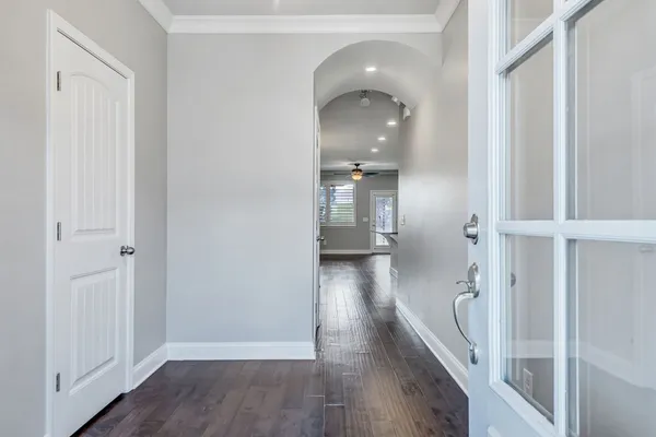 wooden floor in a gallery
