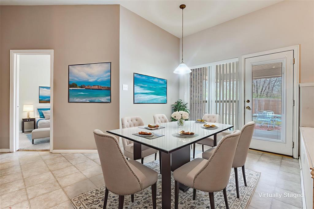 8530 Quicksilver Drive Dallas, TX 75249 - Photo 6 of 25 a dining room with furniture and window