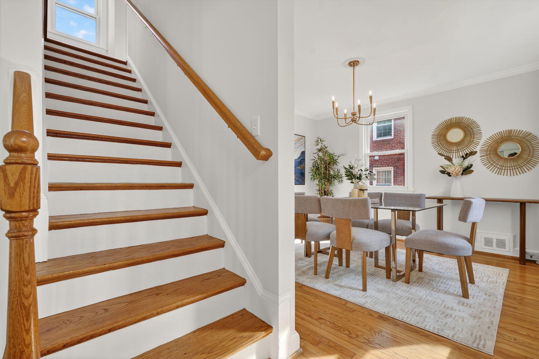 10015 Markham Street Silver Spring, MD 20901 - Photo 2 of 31 a view of entryway and hall with wooden floor