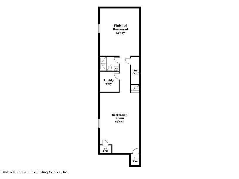 110 Willowbrook Road, Unit B Staten Island, NY 10302 - Photo 42 of 43 floorplan basement