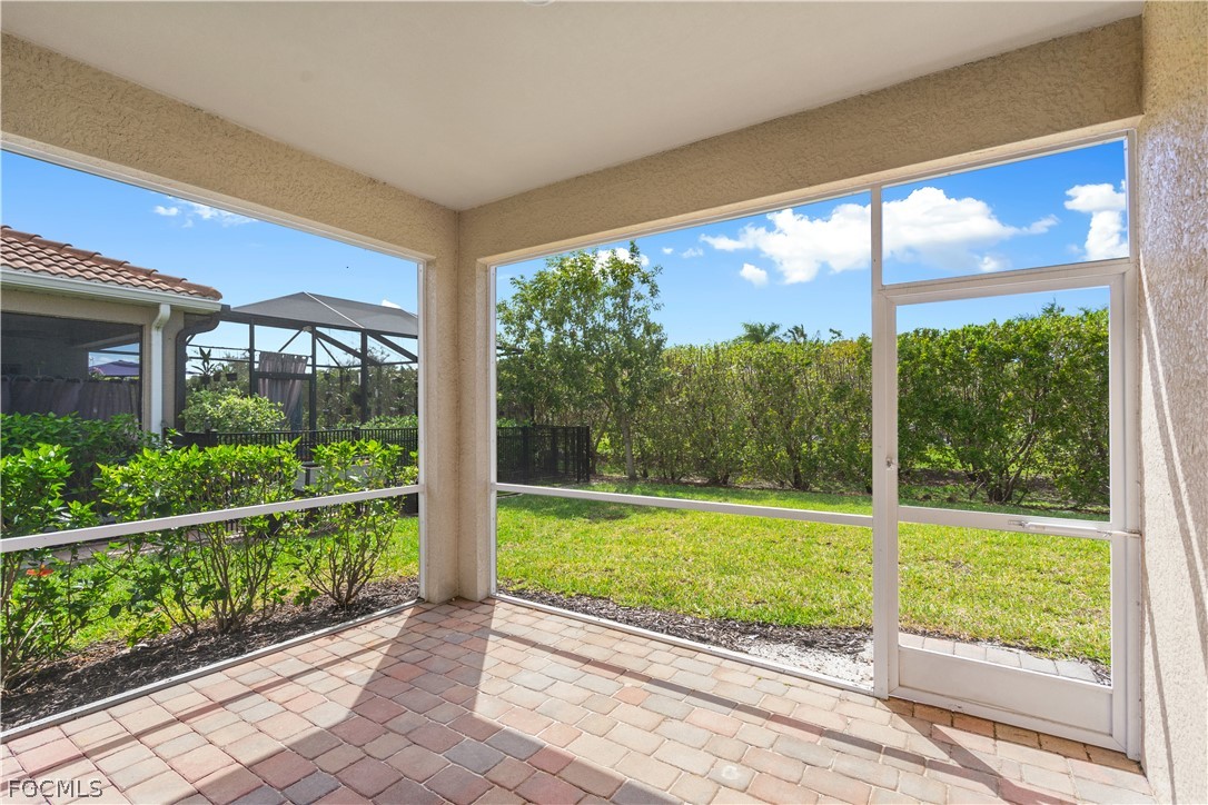 4443 Dutchess Park Road Fort Myers, FL 33916 - Photo 6 of 19 a view of a room with a big yard and potted plants