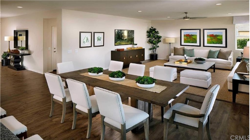 4376 Cherry Grove Riverside, CA 92501 - Photo 1 of 1 a view of a dining room with furniture and wooden floor
