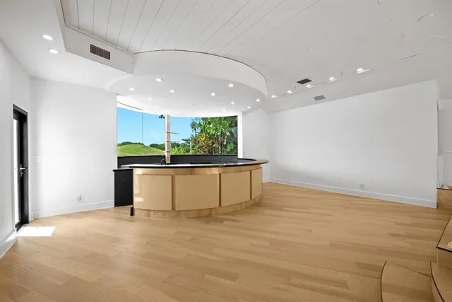 a view of kitchen and window