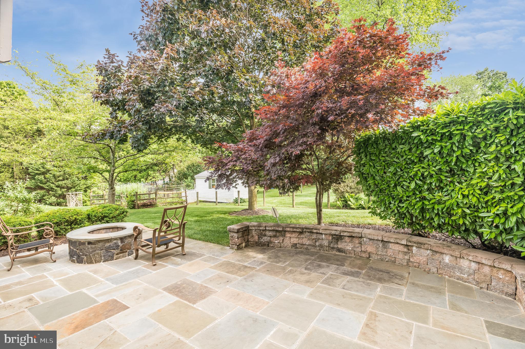 12128 Sheets Farm Road North Potomac, MD 20878 - Photo 44 of 54 Flagstone Patio and Fire Pit