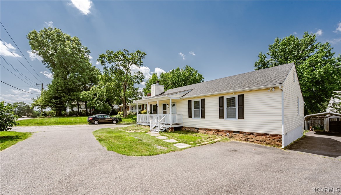 9286 Hungary Road Glen Allen, VA 23060 - Photo 47 of 50 View of front of property featuring covered porch,
