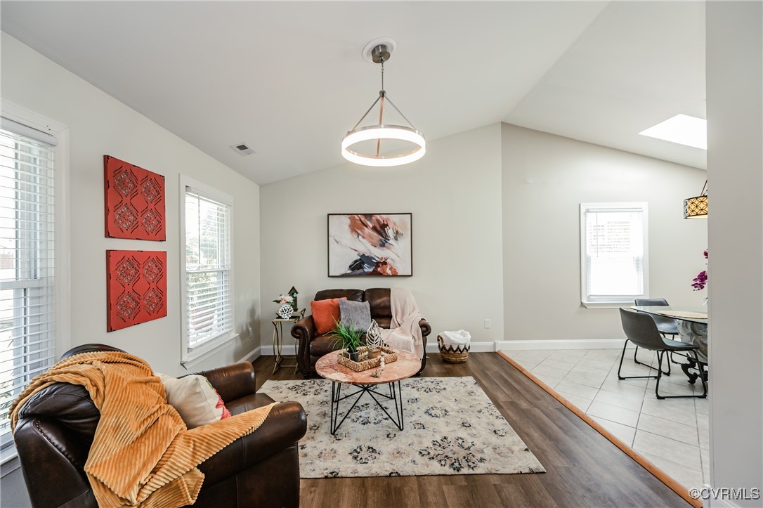 9286 Hungary Road Glen Allen, VA 23060 - Photo 10 of 50 Living room with lofted ceiling, healthy amount of