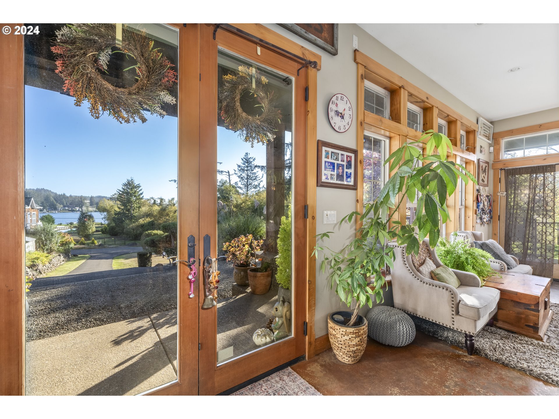 4701 Northeast Neotsu Drive Neotsu, OR 97364 - Photo 30 of 46 a view of a porch with a potted plant