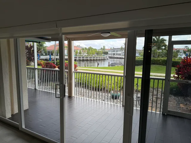 a view of a porch