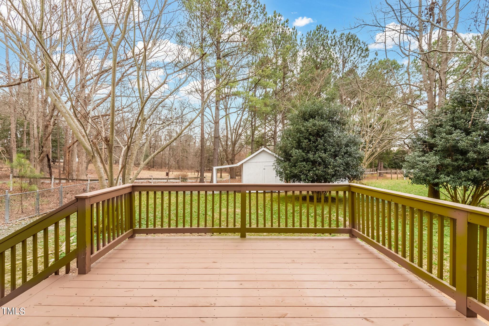 3012 Old Crews Road Raleigh, NC 27616 - Photo 29 of 34 a view of a balcony with wooden floor