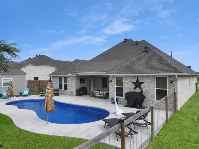 an aerial view of a football ground