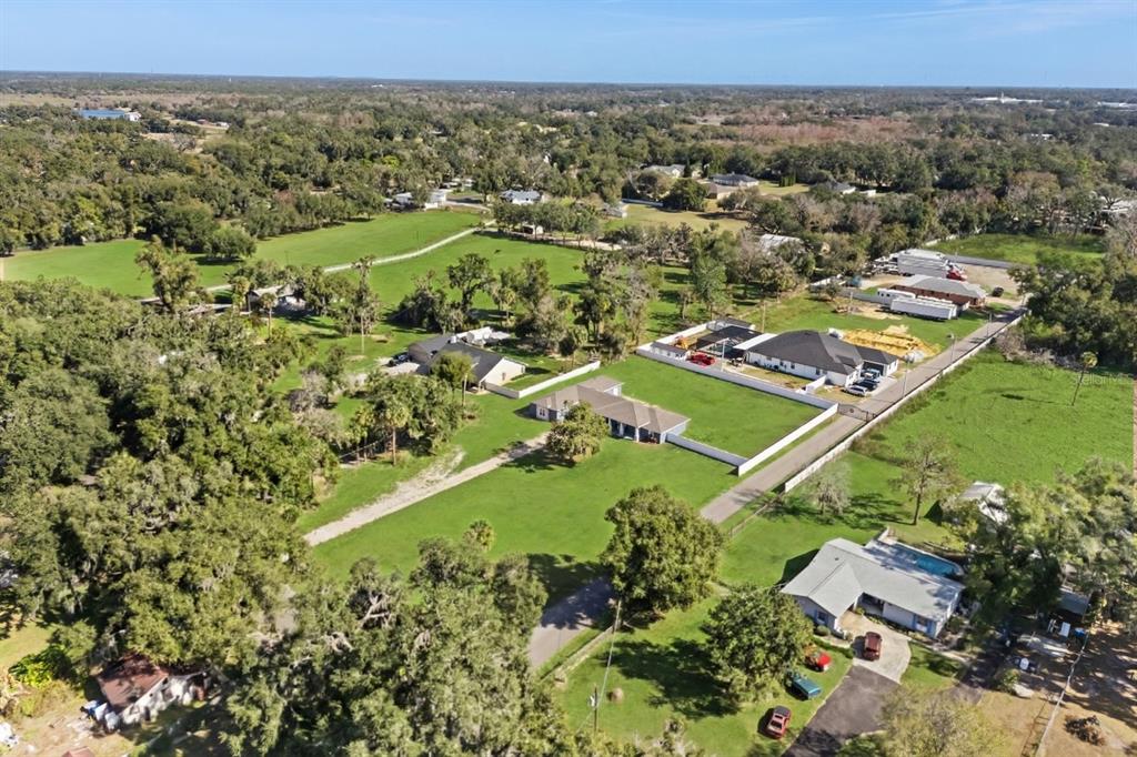 812 Chastain Road Seffner, FL 33584 - Photo 26 of 26 an aerial view of residential houses with outdoor space and trees