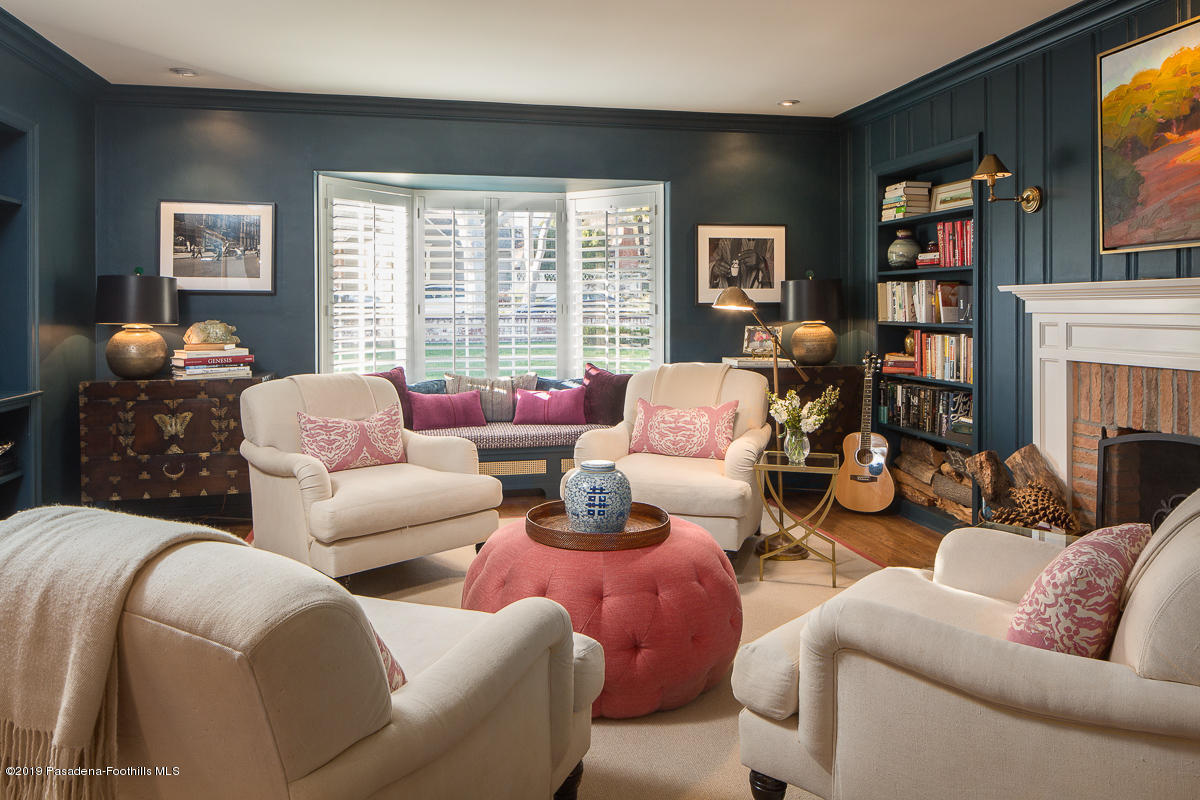 191 Sierra View Road Pasadena, CA 91105 - Photo 4 of 52 a living room with furniture large window and a flat screen tv