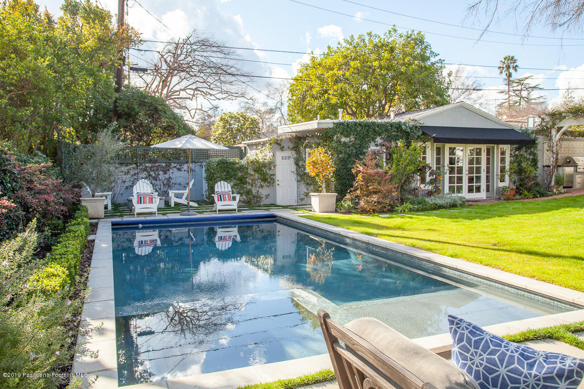 191 Sierra View Road Pasadena, CA 91105 - Photo 39 of 52 a view of swimming pool with a seating space