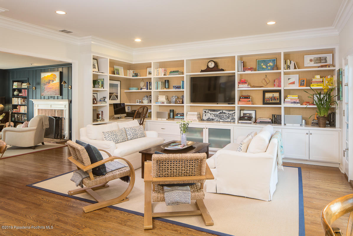 191 Sierra View Road Pasadena, CA 91105 - Photo 7 of 52 a living room with furniture workspace and a flat screen tv