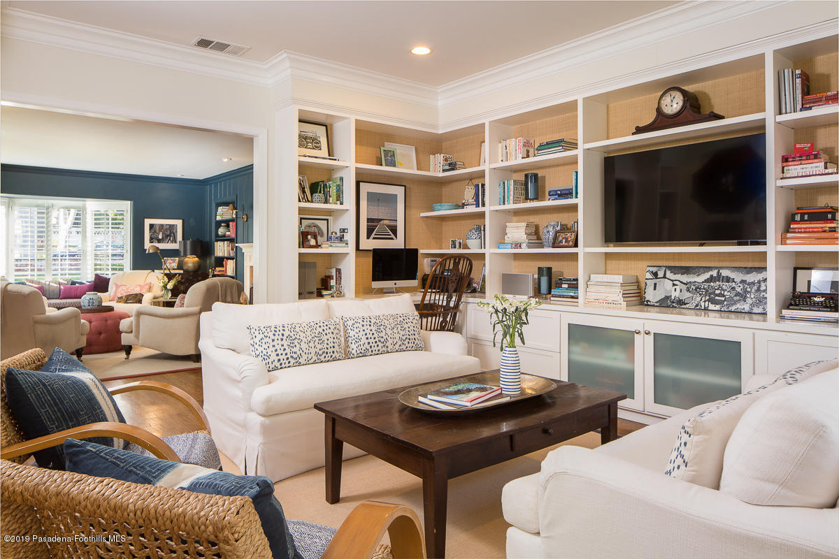 191 Sierra View Road Pasadena, CA 91105 - Photo 8 of 52 a living room with furniture and a flat screen tv