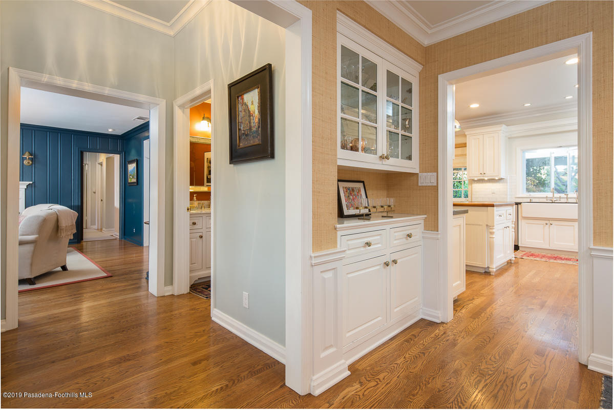 191 Sierra View Road Pasadena, CA 91105 - Photo 10 of 52 a view of living room and kitchen with wooden floor