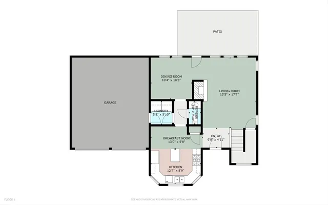 a picture of a floor plan