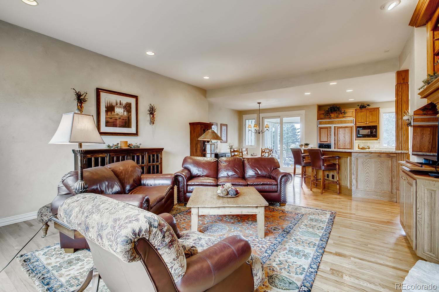 75 North Ranch Road Littleton, CO 80127 - Photo 9 of 33 a living room with furniture and kitchen view